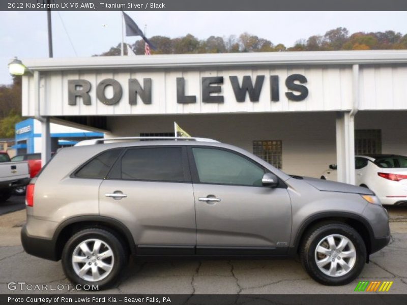 Titanium Silver / Black 2012 Kia Sorento LX V6 AWD