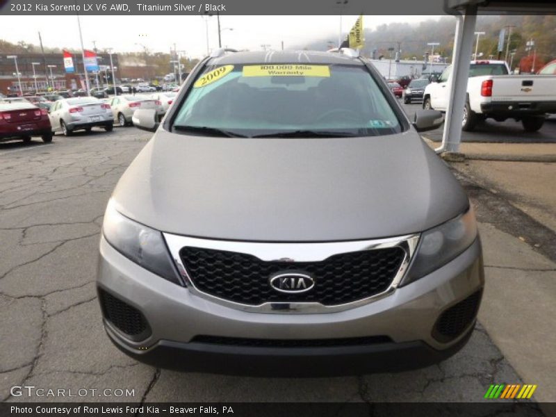Titanium Silver / Black 2012 Kia Sorento LX V6 AWD