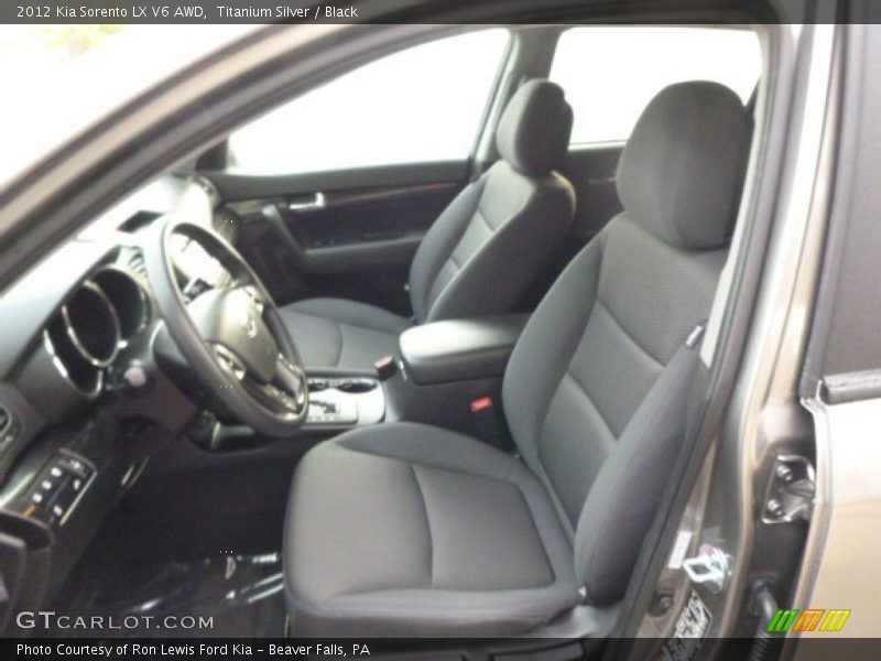 Titanium Silver / Black 2012 Kia Sorento LX V6 AWD