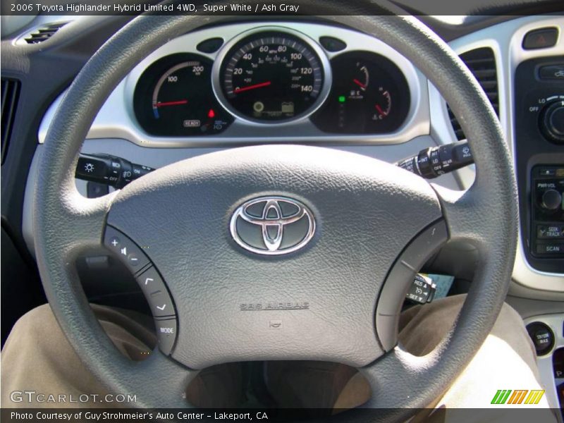 Super White / Ash Gray 2006 Toyota Highlander Hybrid Limited 4WD