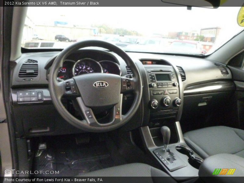 Titanium Silver / Black 2012 Kia Sorento LX V6 AWD