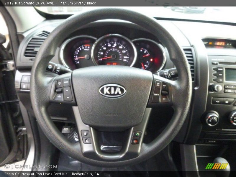 Titanium Silver / Black 2012 Kia Sorento LX V6 AWD
