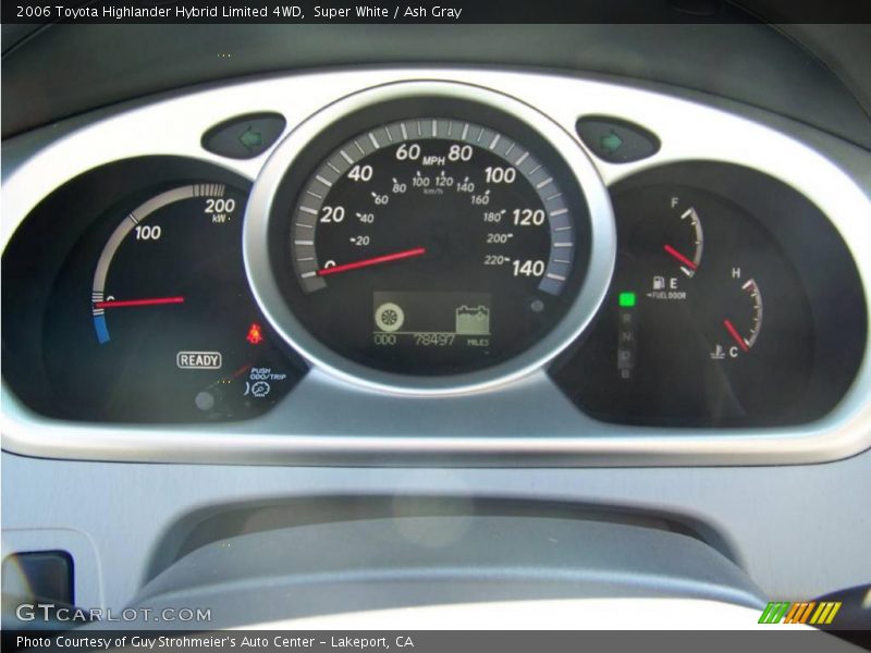 Super White / Ash Gray 2006 Toyota Highlander Hybrid Limited 4WD