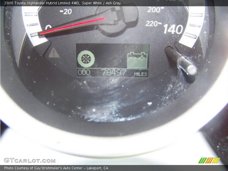 Super White / Ash Gray 2006 Toyota Highlander Hybrid Limited 4WD