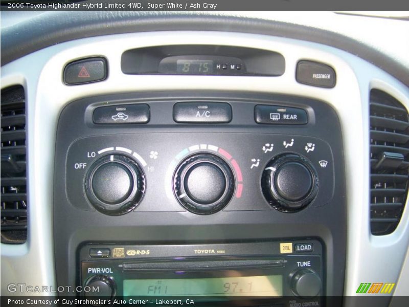 Super White / Ash Gray 2006 Toyota Highlander Hybrid Limited 4WD