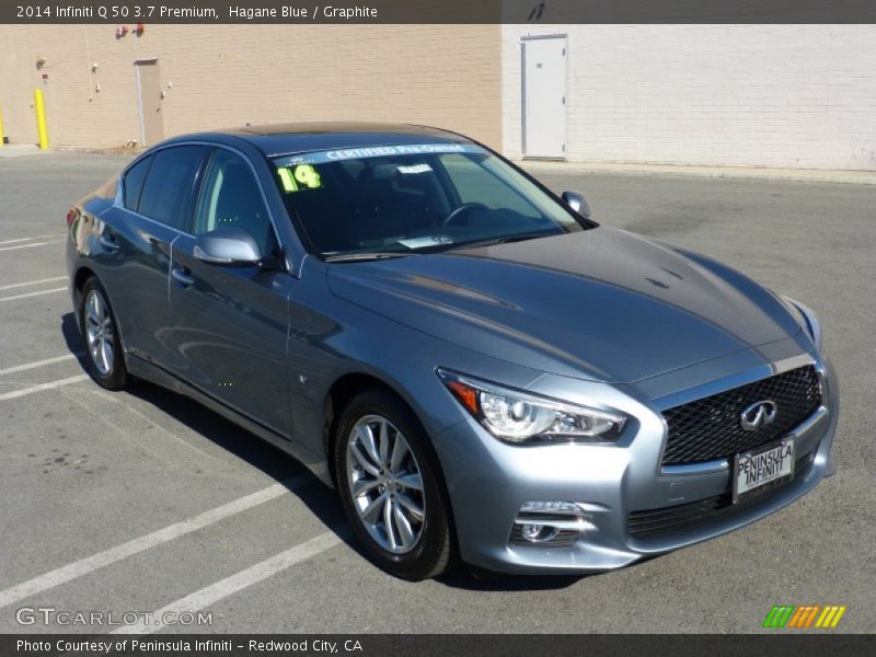Hagane Blue / Graphite 2014 Infiniti Q 50 3.7 Premium