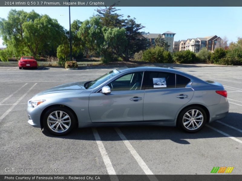 Hagane Blue / Graphite 2014 Infiniti Q 50 3.7 Premium