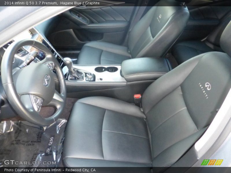 Hagane Blue / Graphite 2014 Infiniti Q 50 3.7 Premium