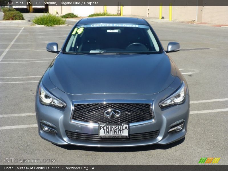 Hagane Blue / Graphite 2014 Infiniti Q 50 3.7 Premium