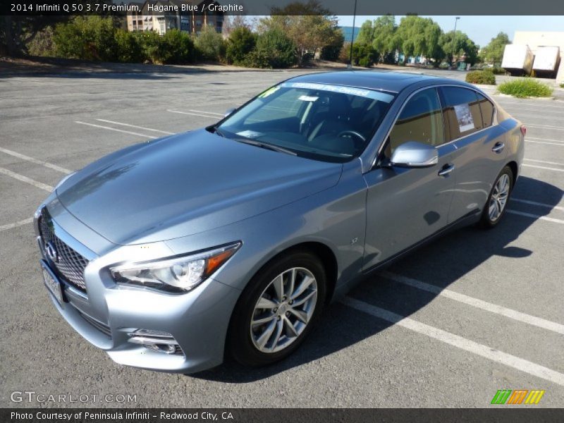 Hagane Blue / Graphite 2014 Infiniti Q 50 3.7 Premium