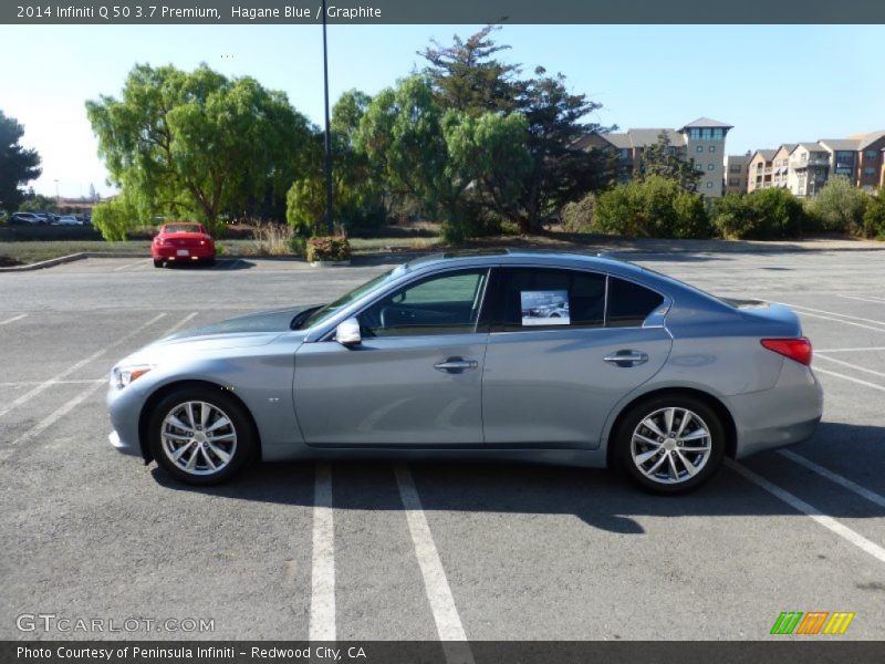 Hagane Blue / Graphite 2014 Infiniti Q 50 3.7 Premium