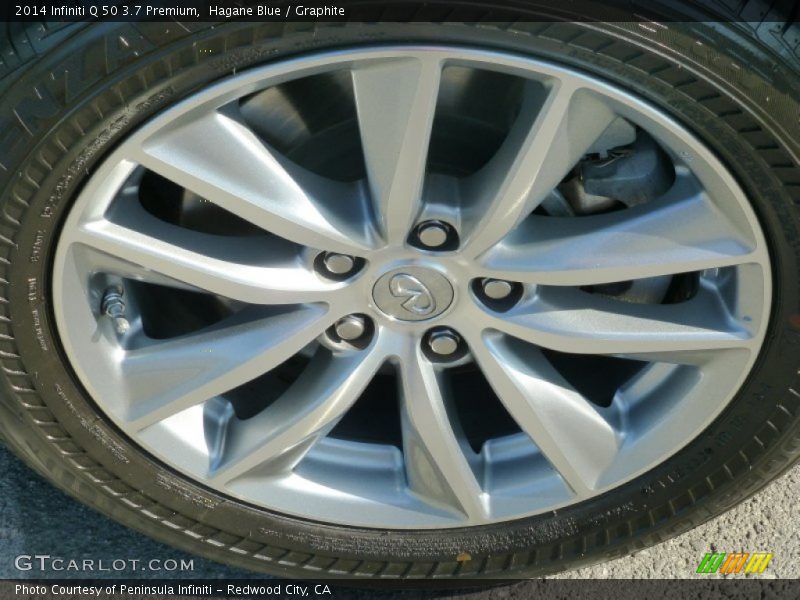 Hagane Blue / Graphite 2014 Infiniti Q 50 3.7 Premium