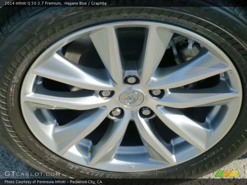 Hagane Blue / Graphite 2014 Infiniti Q 50 3.7 Premium