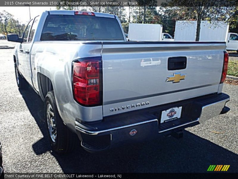 Silver Ice Metallic / Jet Black 2015 Chevrolet Silverado 1500 WT Double Cab
