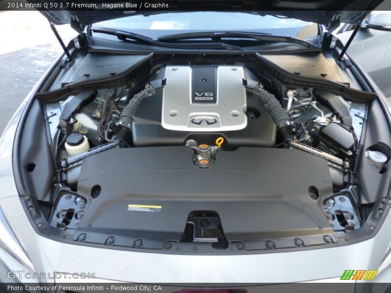 Hagane Blue / Graphite 2014 Infiniti Q 50 3.7 Premium