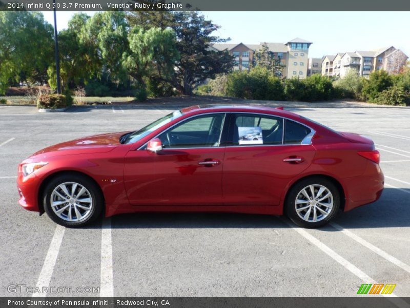 Venetian Ruby / Graphite 2014 Infiniti Q 50 3.7 Premium