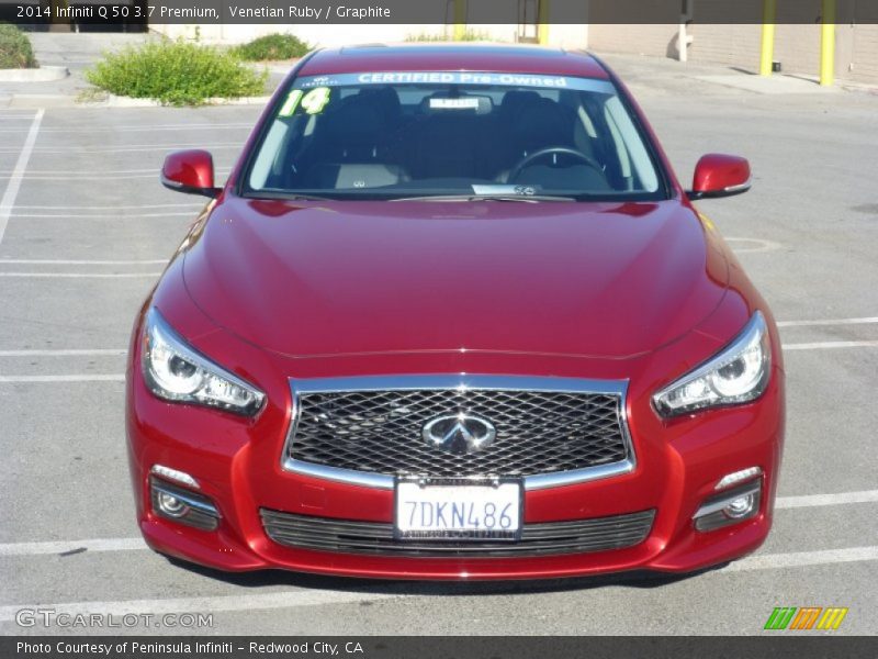 Venetian Ruby / Graphite 2014 Infiniti Q 50 3.7 Premium