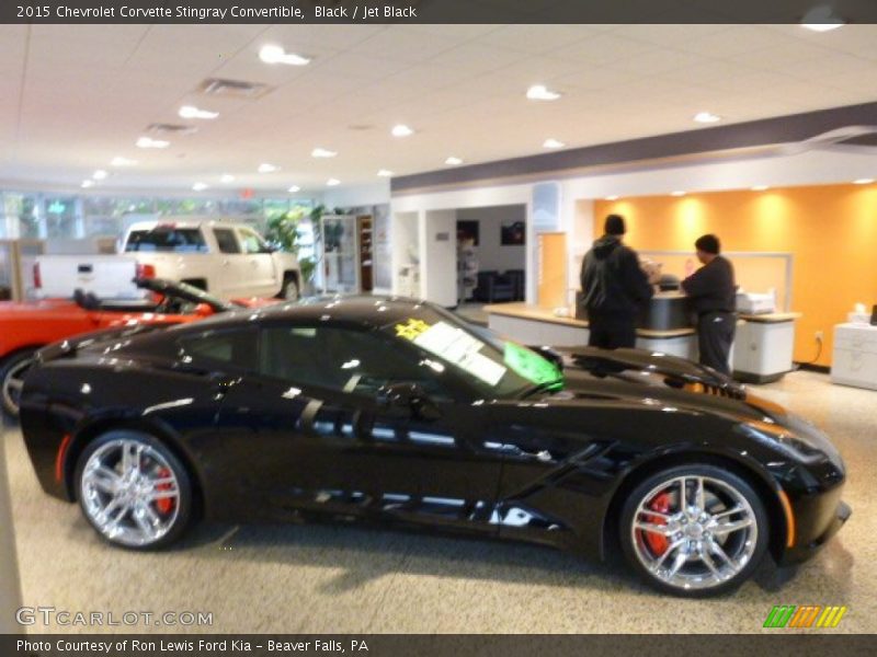 Black / Jet Black 2015 Chevrolet Corvette Stingray Convertible