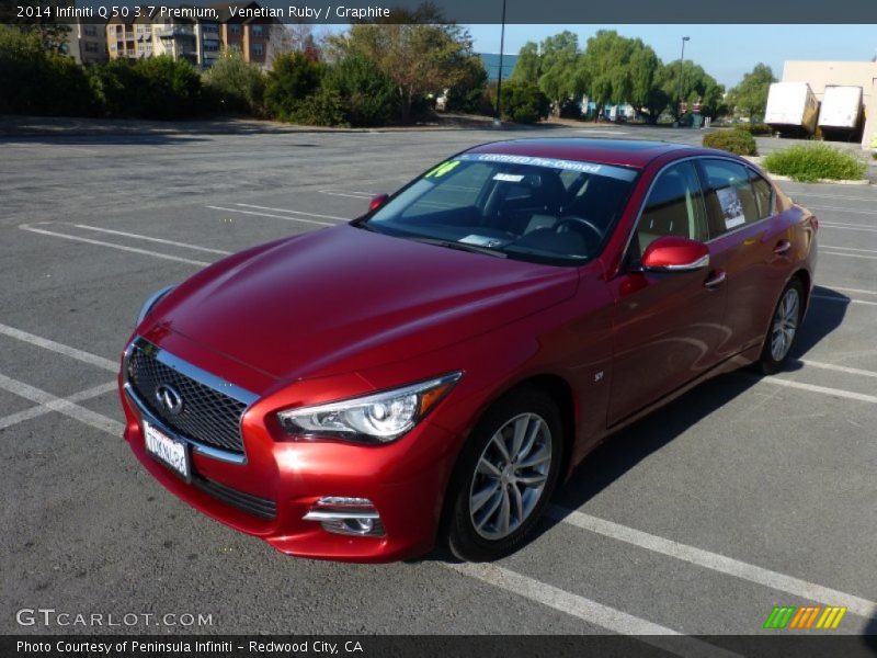 Venetian Ruby / Graphite 2014 Infiniti Q 50 3.7 Premium