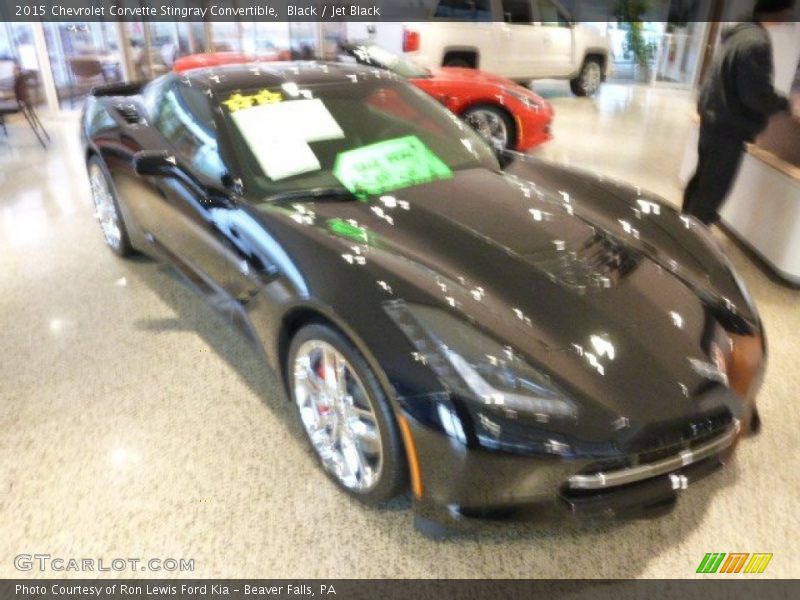 Black / Jet Black 2015 Chevrolet Corvette Stingray Convertible