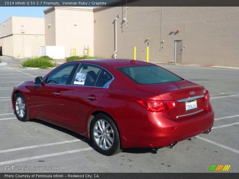 Venetian Ruby / Graphite 2014 Infiniti Q 50 3.7 Premium