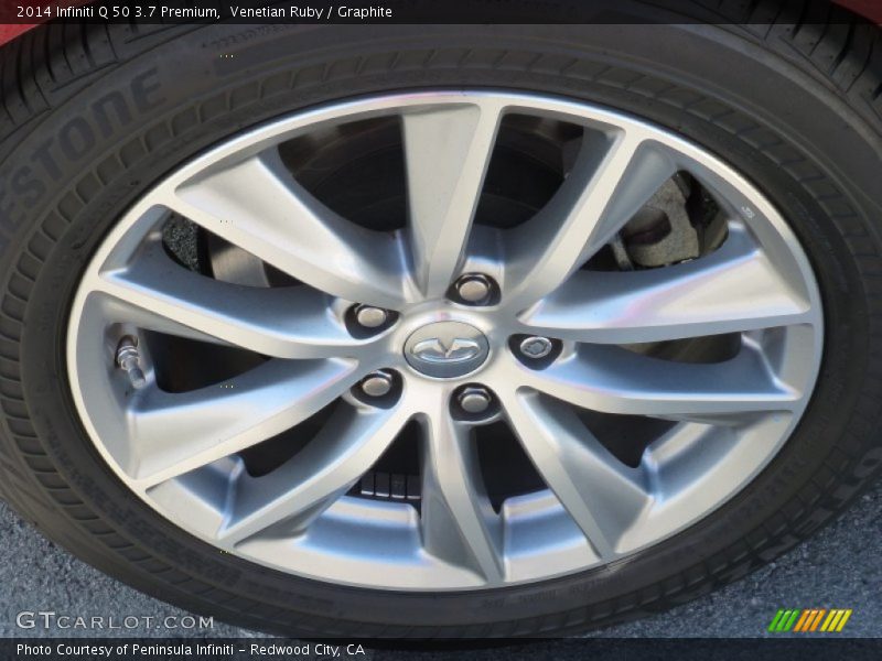 Venetian Ruby / Graphite 2014 Infiniti Q 50 3.7 Premium