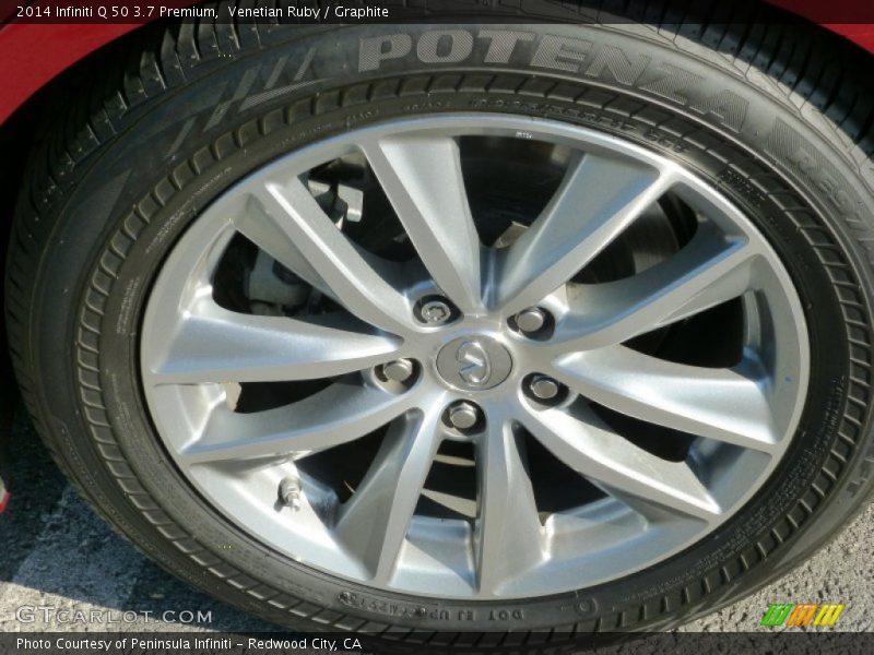 Venetian Ruby / Graphite 2014 Infiniti Q 50 3.7 Premium