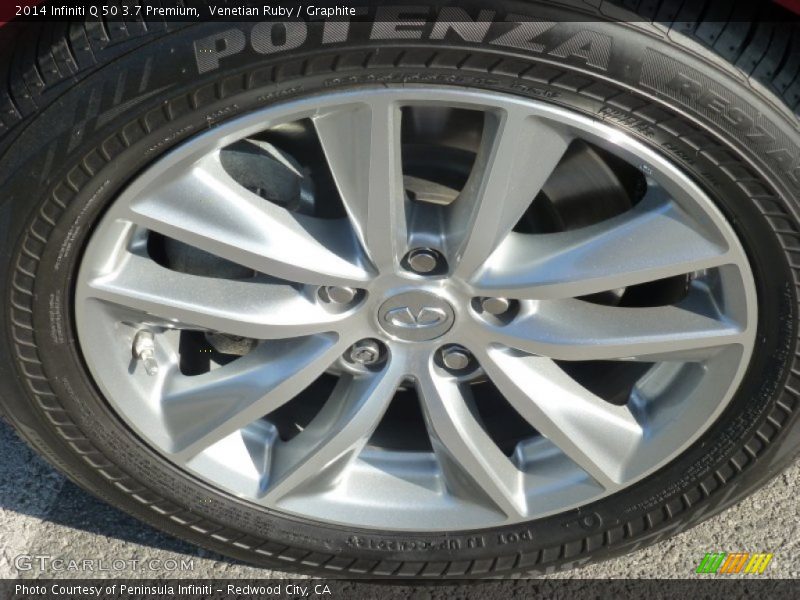 Venetian Ruby / Graphite 2014 Infiniti Q 50 3.7 Premium