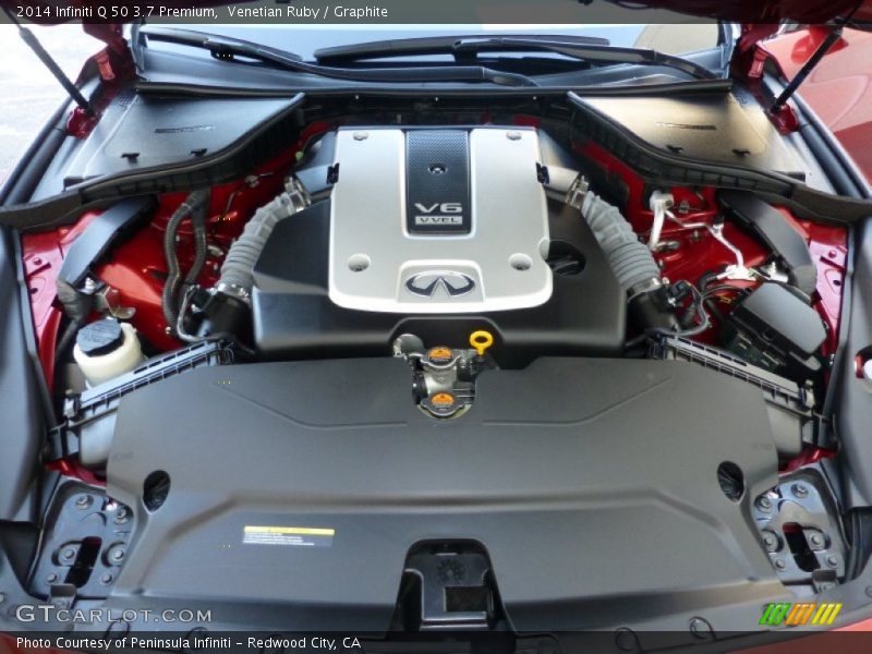 Venetian Ruby / Graphite 2014 Infiniti Q 50 3.7 Premium