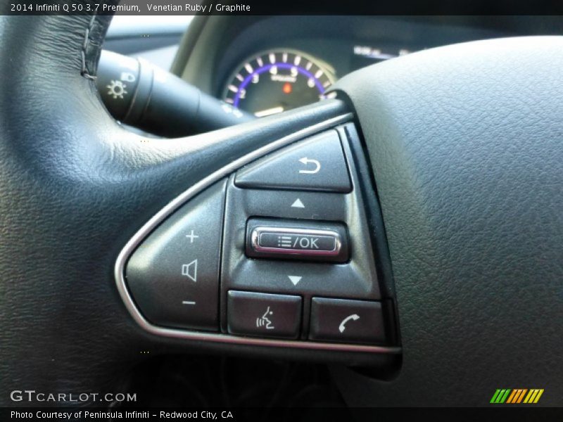 Venetian Ruby / Graphite 2014 Infiniti Q 50 3.7 Premium