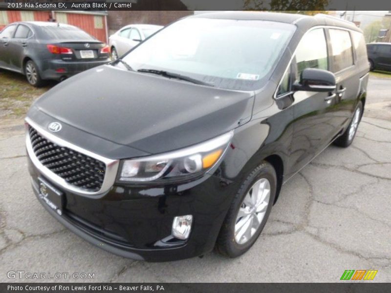 Aurora Black / Camel 2015 Kia Sedona EX