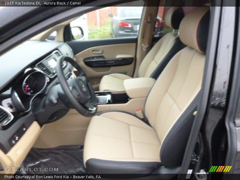 Aurora Black / Camel 2015 Kia Sedona EX