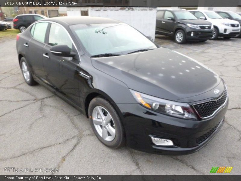 Ebony Black / Gray 2015 Kia Optima LX