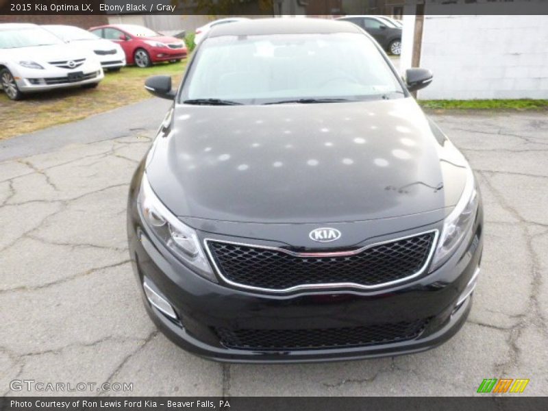 Ebony Black / Gray 2015 Kia Optima LX
