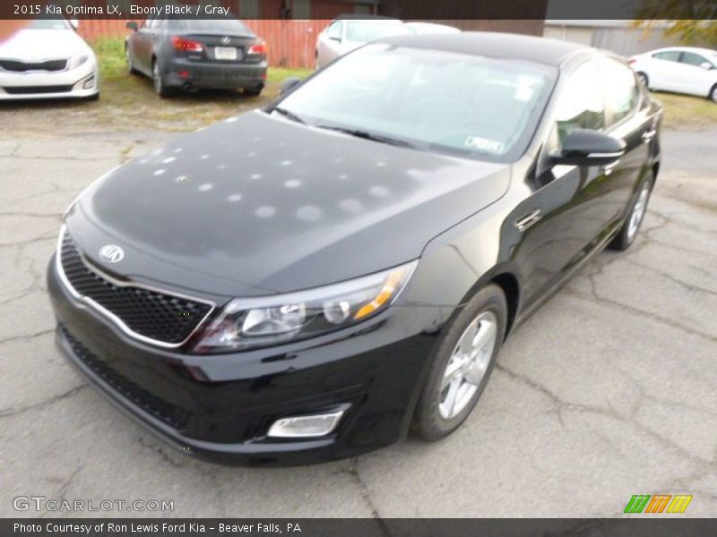 Ebony Black / Gray 2015 Kia Optima LX