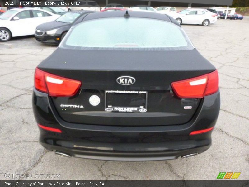 Ebony Black / Gray 2015 Kia Optima LX