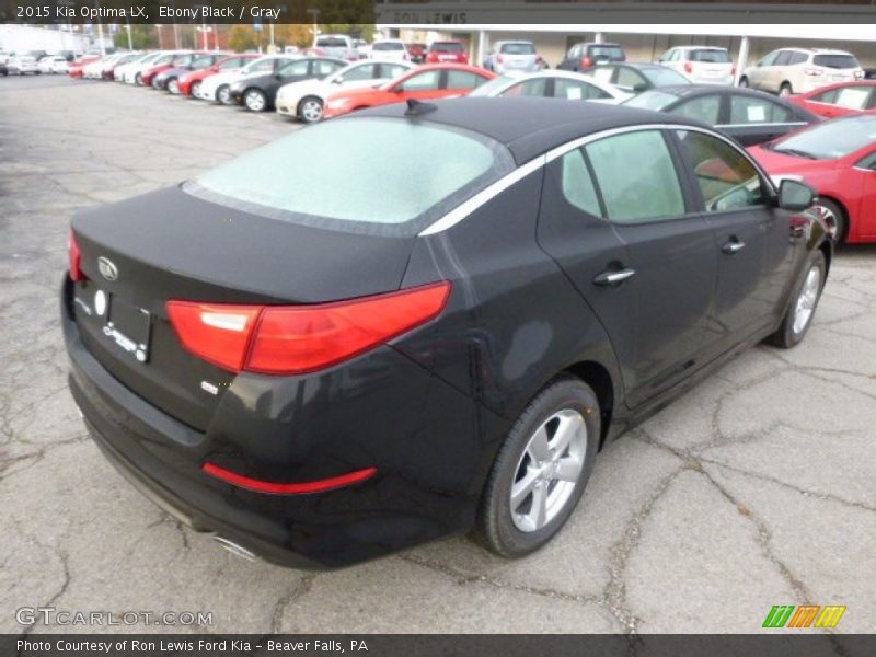 Ebony Black / Gray 2015 Kia Optima LX
