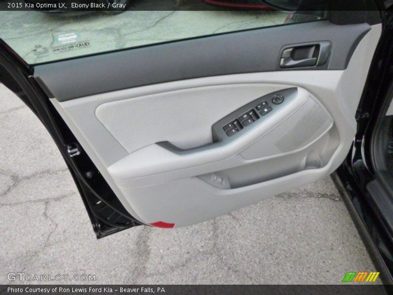 Ebony Black / Gray 2015 Kia Optima LX