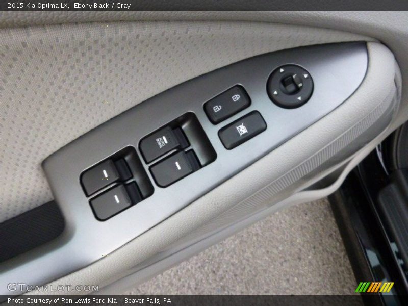 Ebony Black / Gray 2015 Kia Optima LX