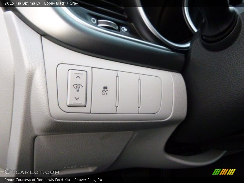 Ebony Black / Gray 2015 Kia Optima LX