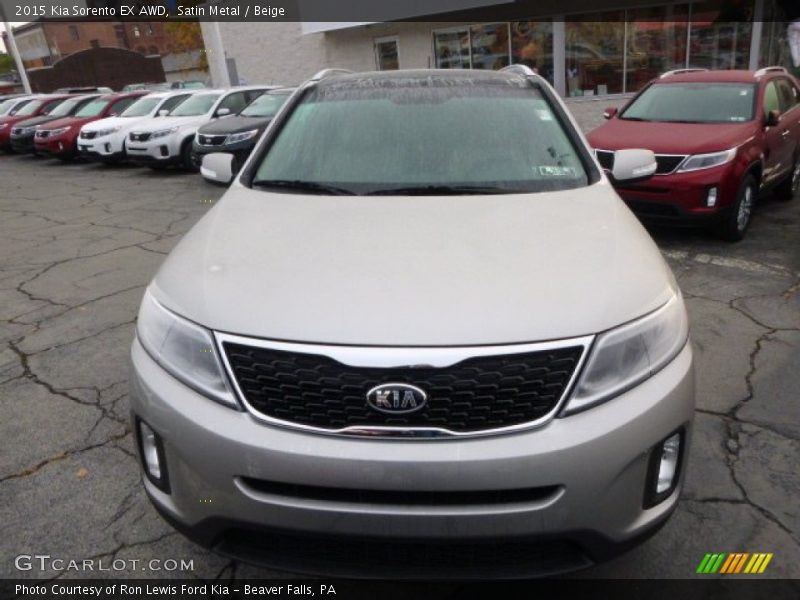 Satin Metal / Beige 2015 Kia Sorento EX AWD