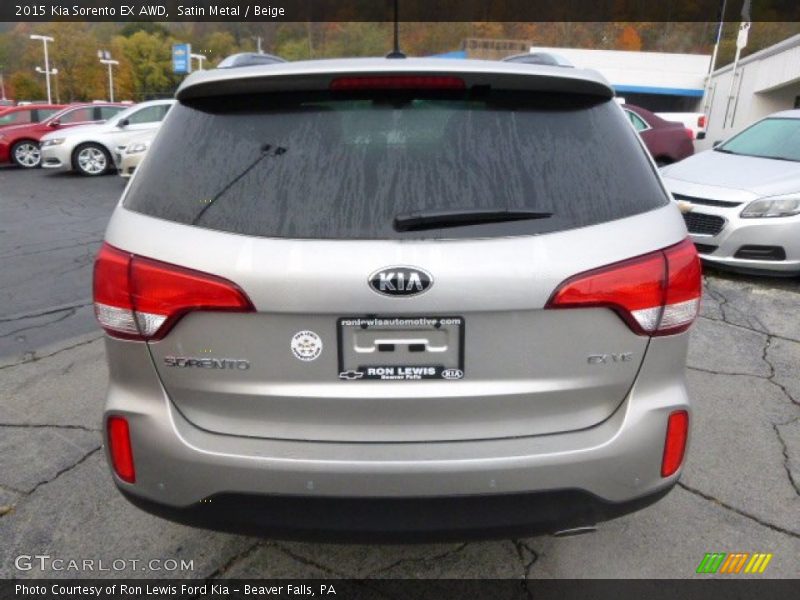 Satin Metal / Beige 2015 Kia Sorento EX AWD