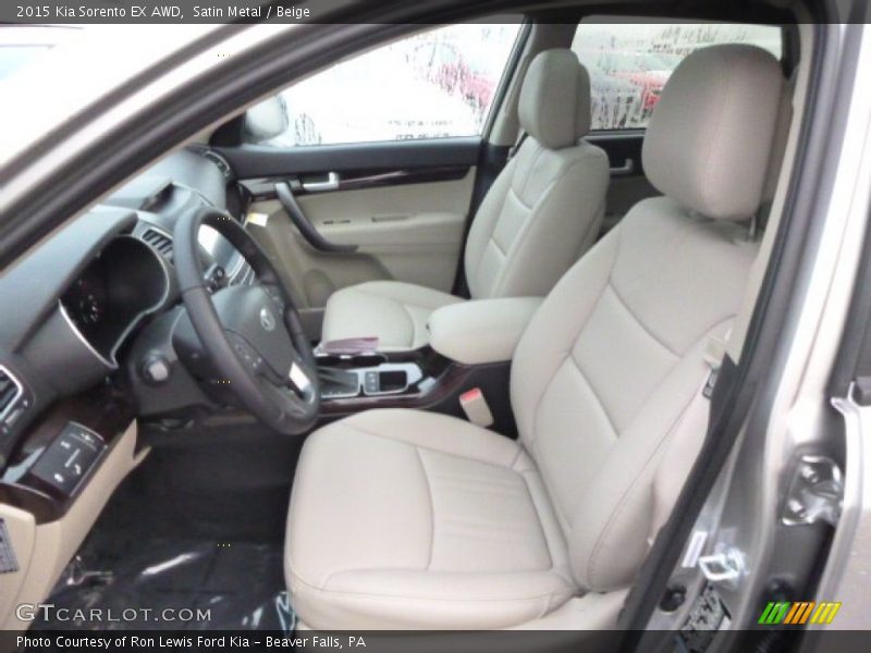 Front Seat of 2015 Sorento EX AWD