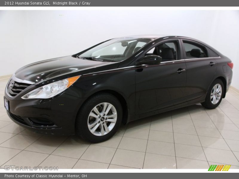 Midnight Black / Gray 2012 Hyundai Sonata GLS