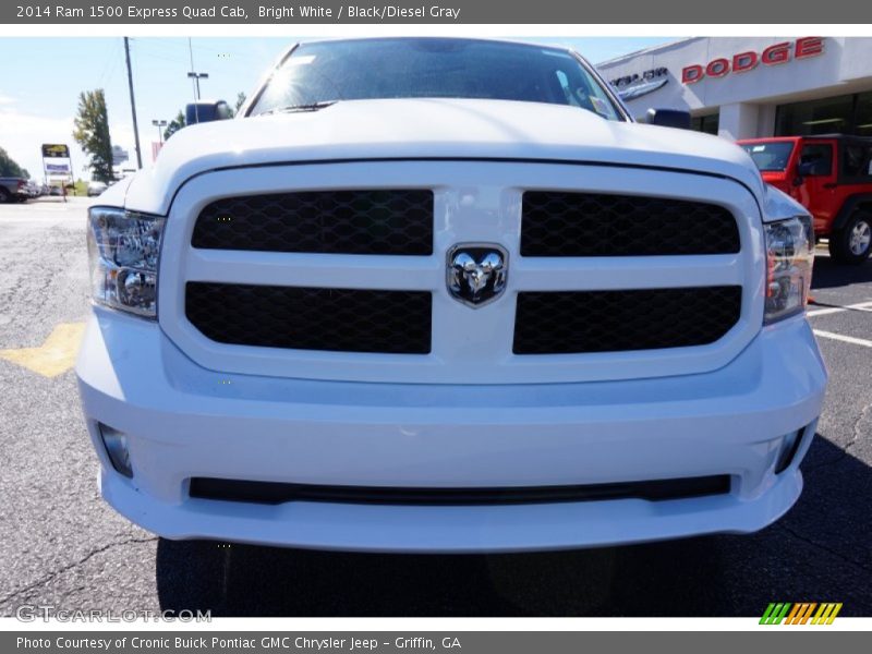Bright White / Black/Diesel Gray 2014 Ram 1500 Express Quad Cab
