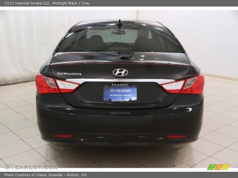 Midnight Black / Gray 2012 Hyundai Sonata GLS