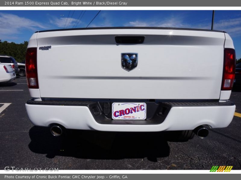 Bright White / Black/Diesel Gray 2014 Ram 1500 Express Quad Cab
