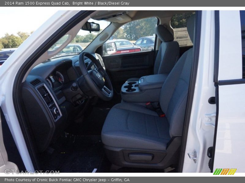Bright White / Black/Diesel Gray 2014 Ram 1500 Express Quad Cab