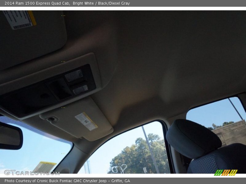 Bright White / Black/Diesel Gray 2014 Ram 1500 Express Quad Cab