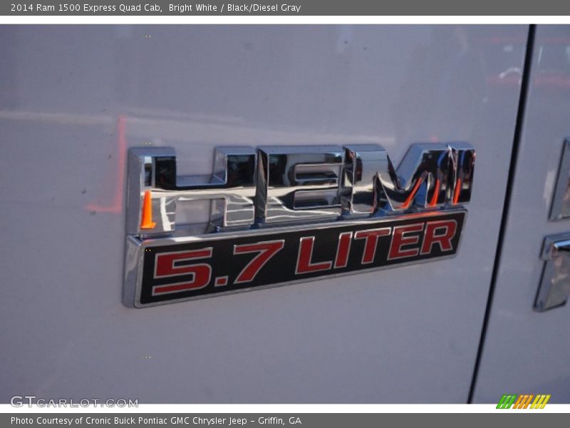 Bright White / Black/Diesel Gray 2014 Ram 1500 Express Quad Cab